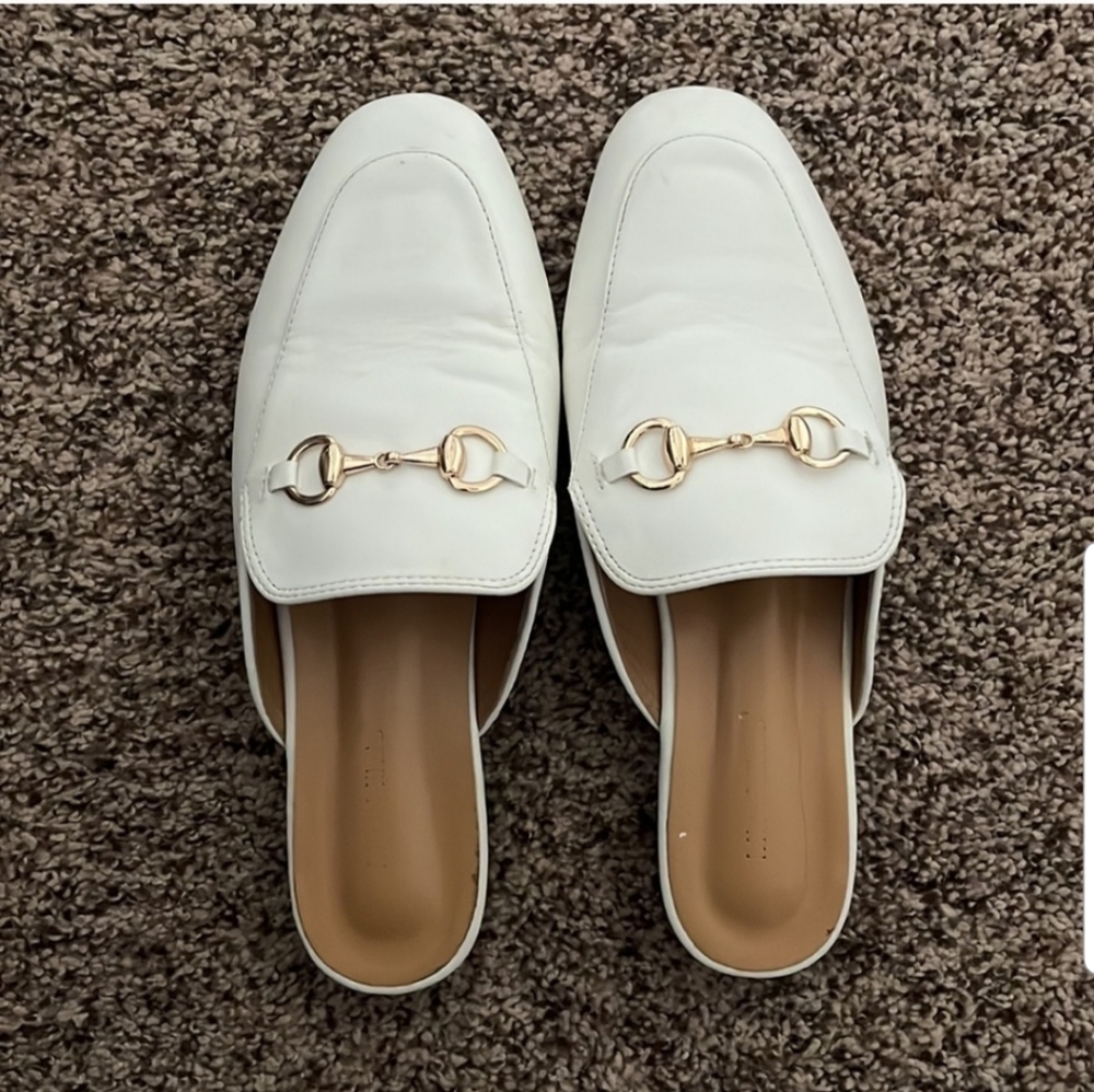 Leather Loafers with Gold Accent - Picture 4 of 6